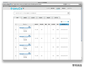 Business card with webca web browser