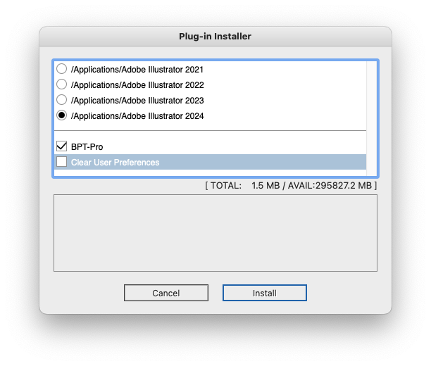 installer new pop up undo "Clear User Preference"