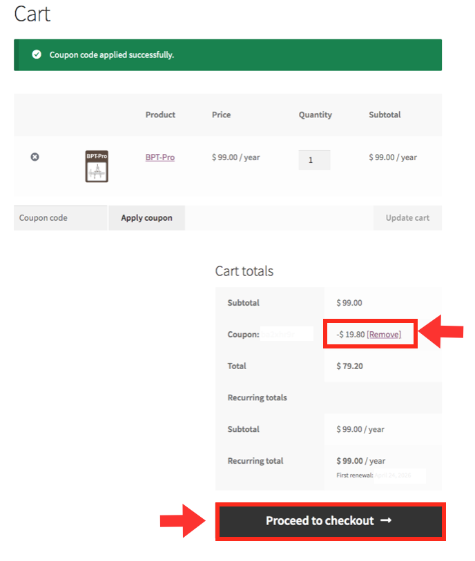 BU Online Store appy coupon